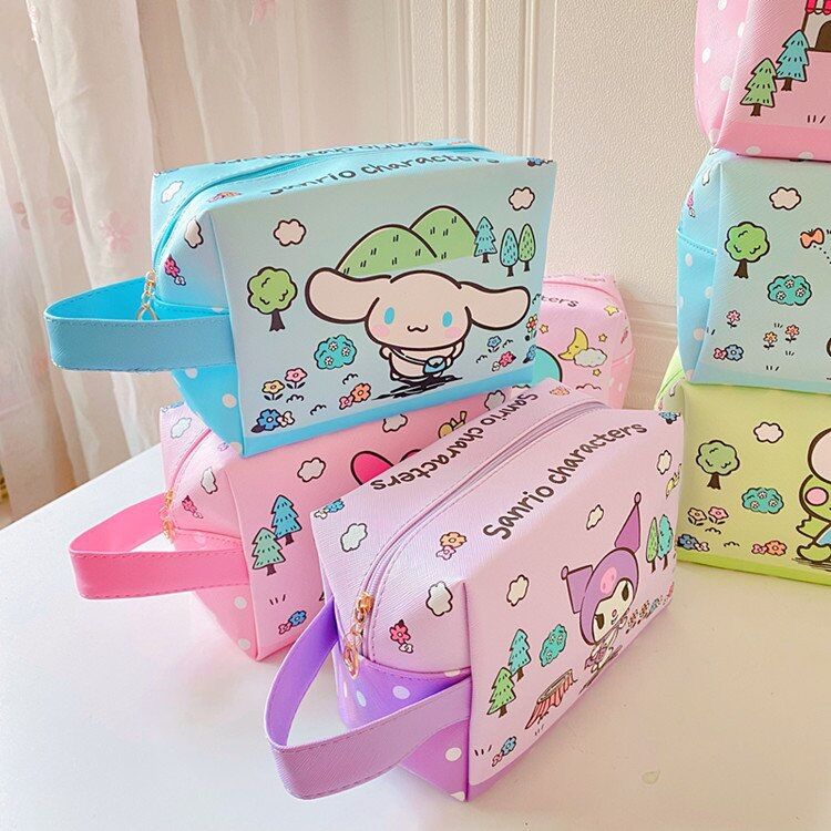 Túi đựng mỹ phẩm, bút viết Hello Kitty Doremon Doraemon