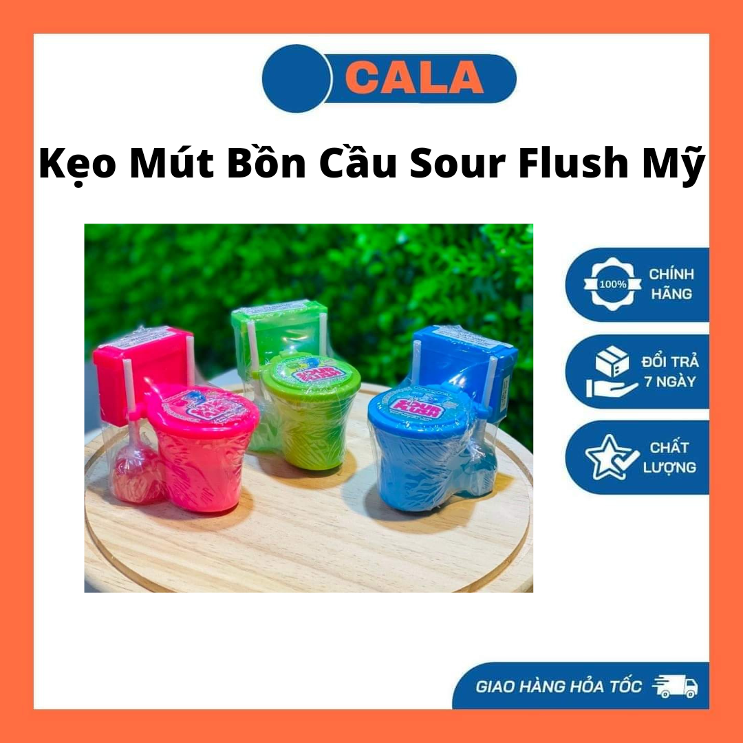 Kẹo mút bồn cầu sour flush mỹ