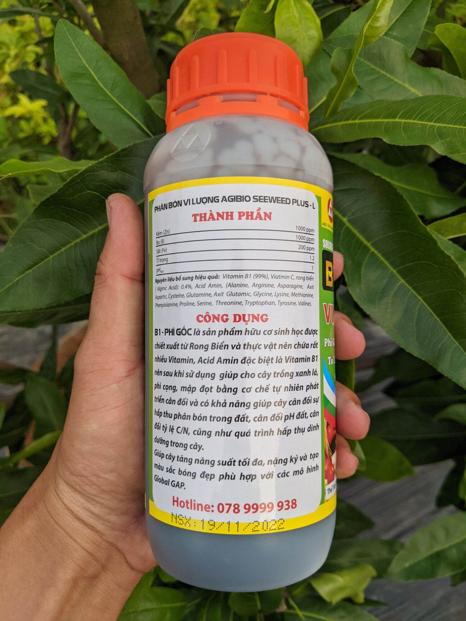 [Phân bón lá B1 siêu phì gốc - vua mập thân] mập đọt - nở gốc - xanh cây - cứng cây
