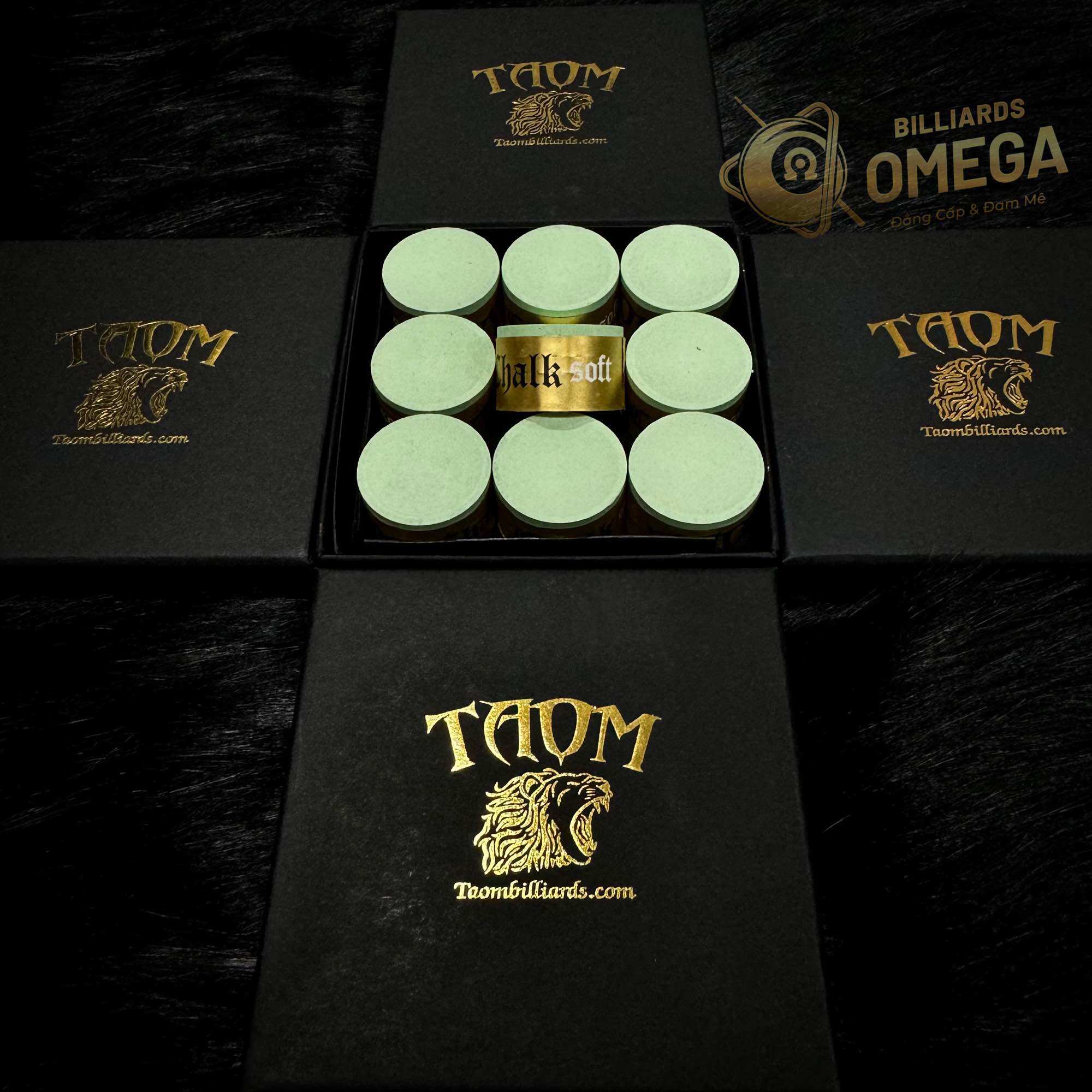 Lơ/Phấn Bida Cá Nhân TAOM V10, Pyro, Soft Bám Lơ, Ít Bụi (1Viên)