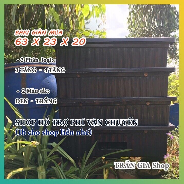 Lọc baki hồ cá - baki giàn mưa 64 x 23 x 20