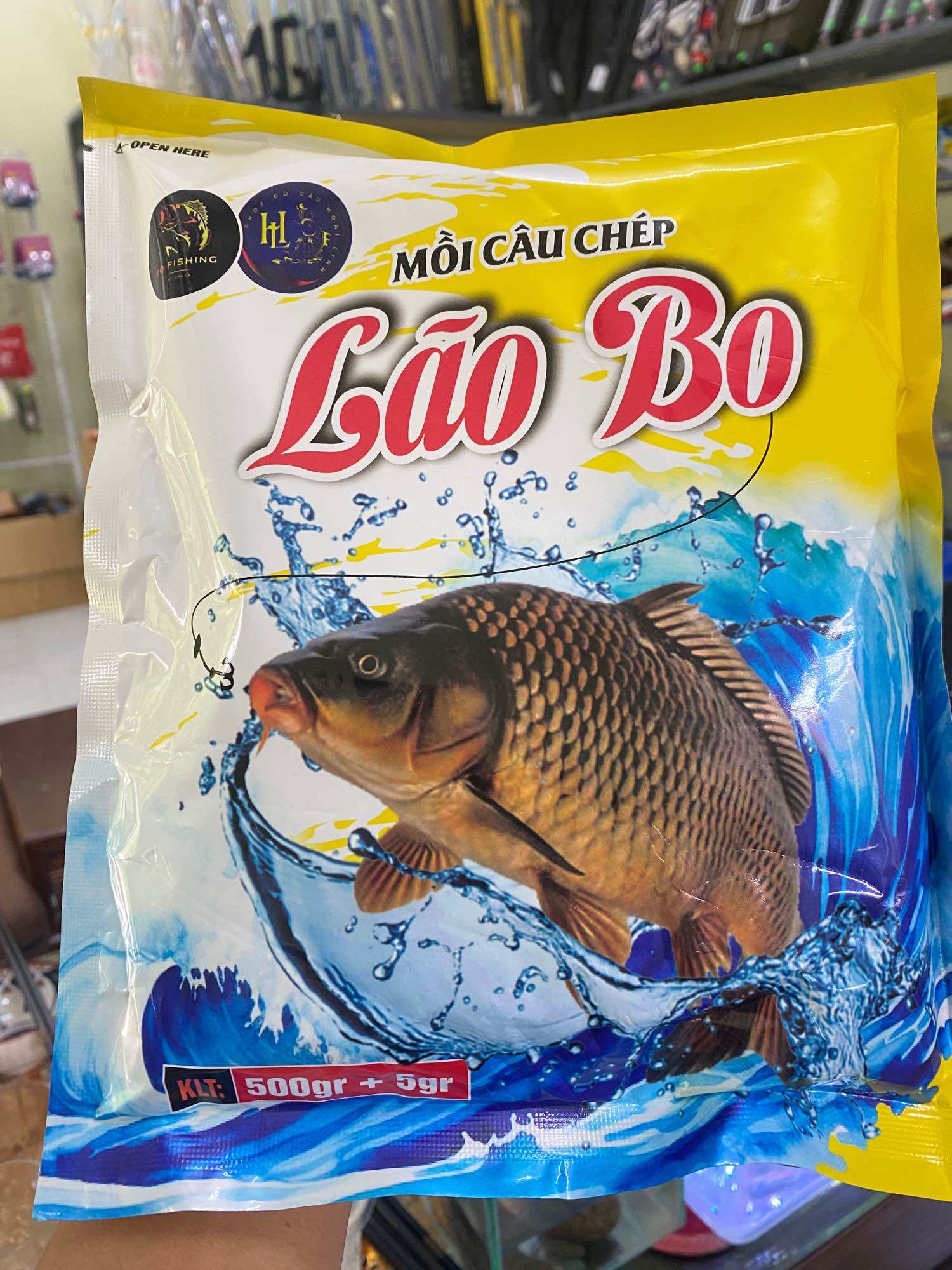 Mồi câu chép Lão Bo