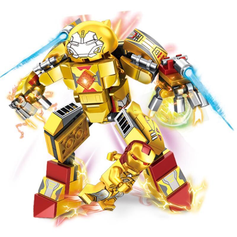 bộ đồ chơi lắp ráp Iron Man mecha 4 siêu nhân