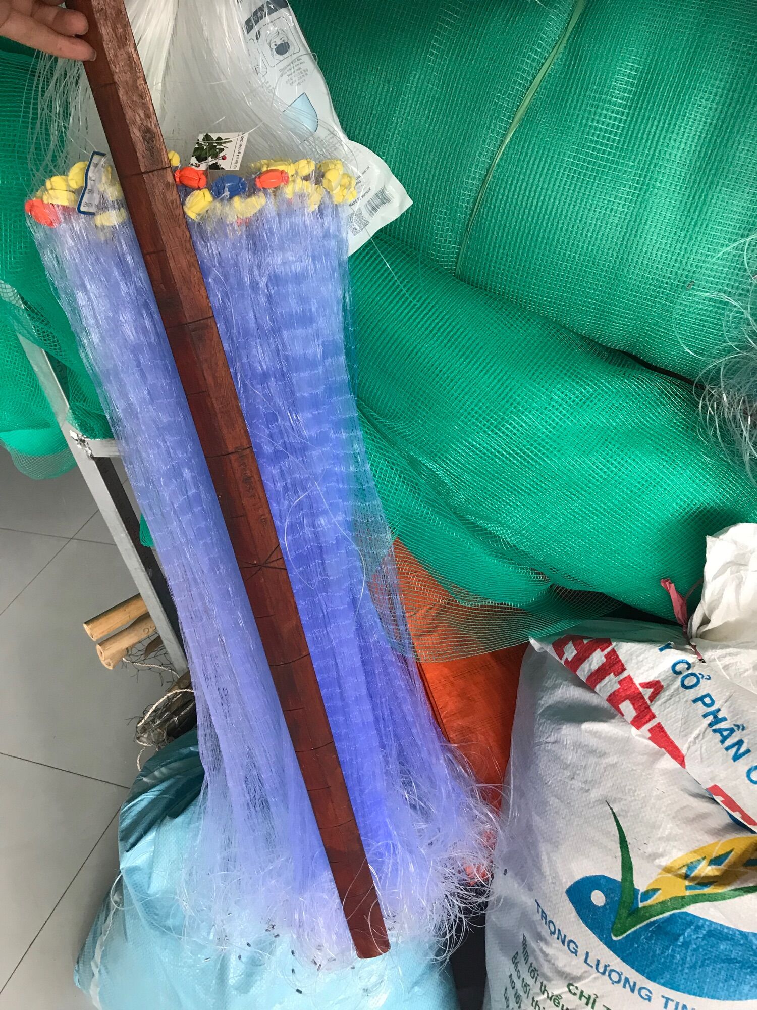 90-100mét lưới 1 màng cá rô sặc rô phi đủ loại