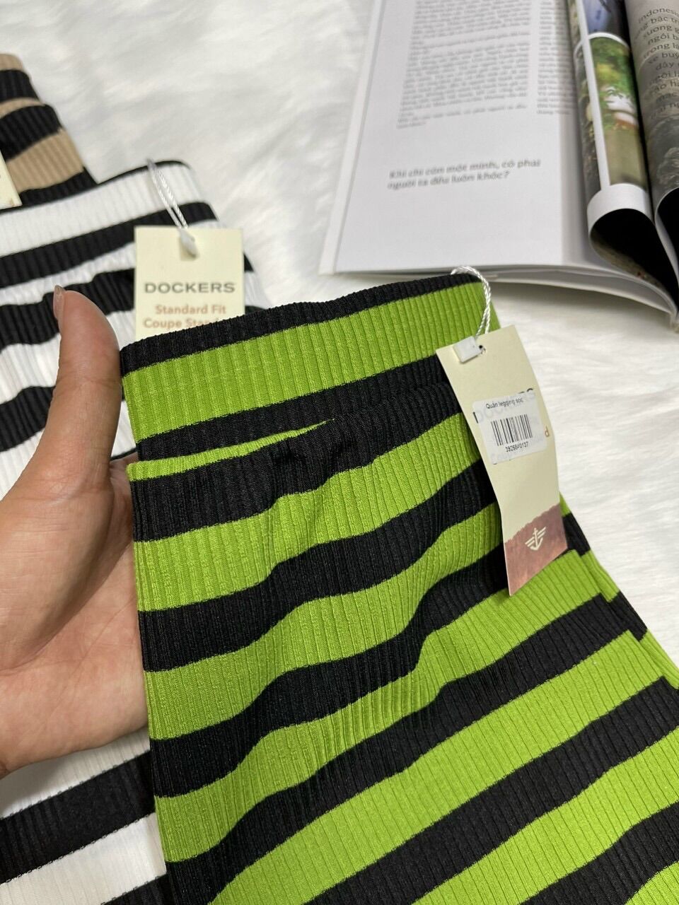 Quần thun legging sọc hàng đẹp