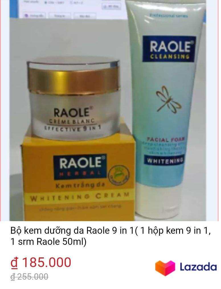 Kem trắng da RAOLE 9in1