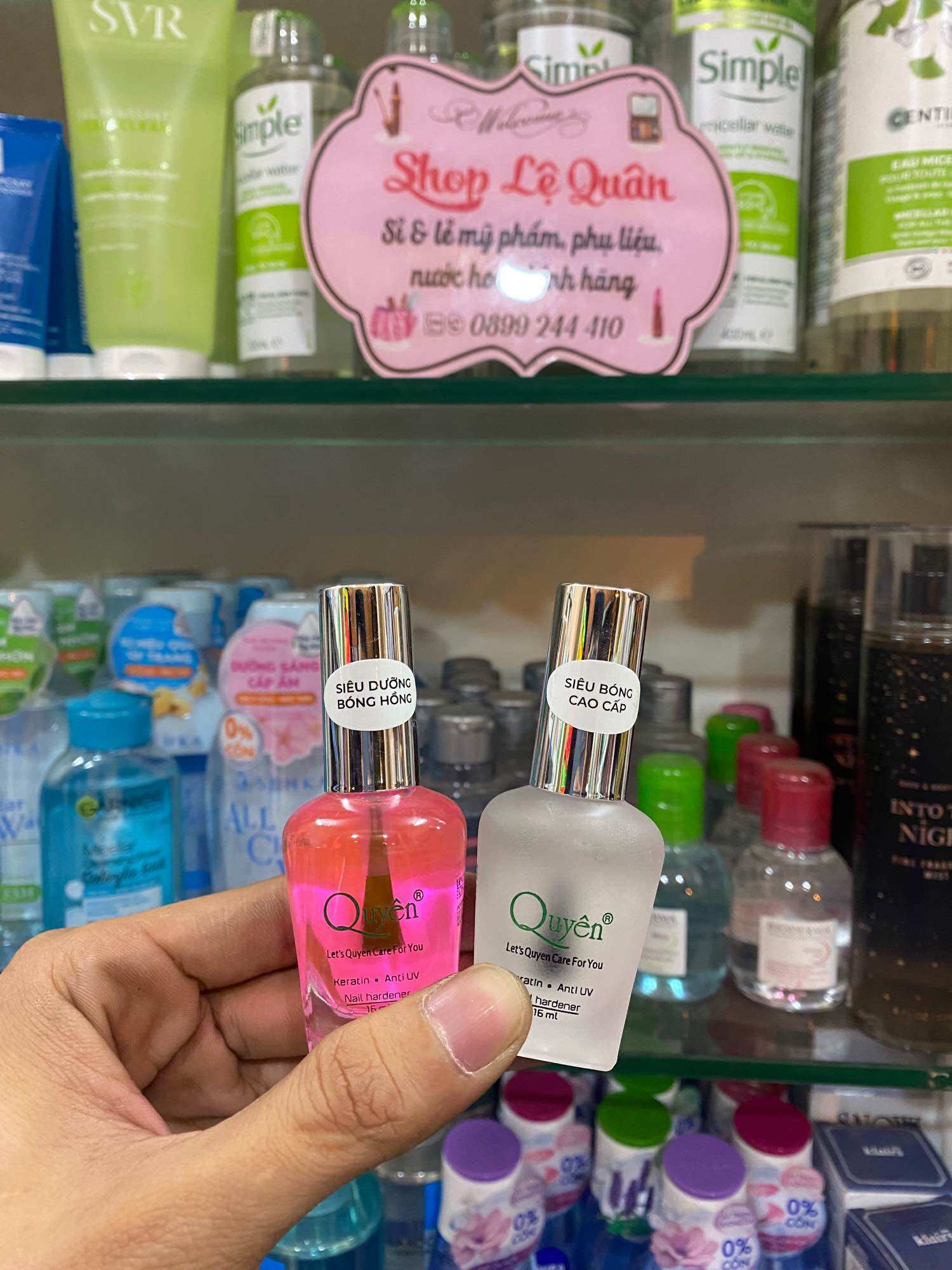 Sơn dưỡng sơn bóng móng tay quyên cao cấp 15ml