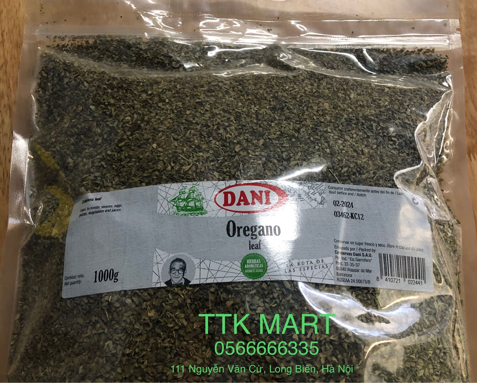 Lá Kinh giới Oregano Nhập khẩu Tây Ban Nha túi 1000 gram