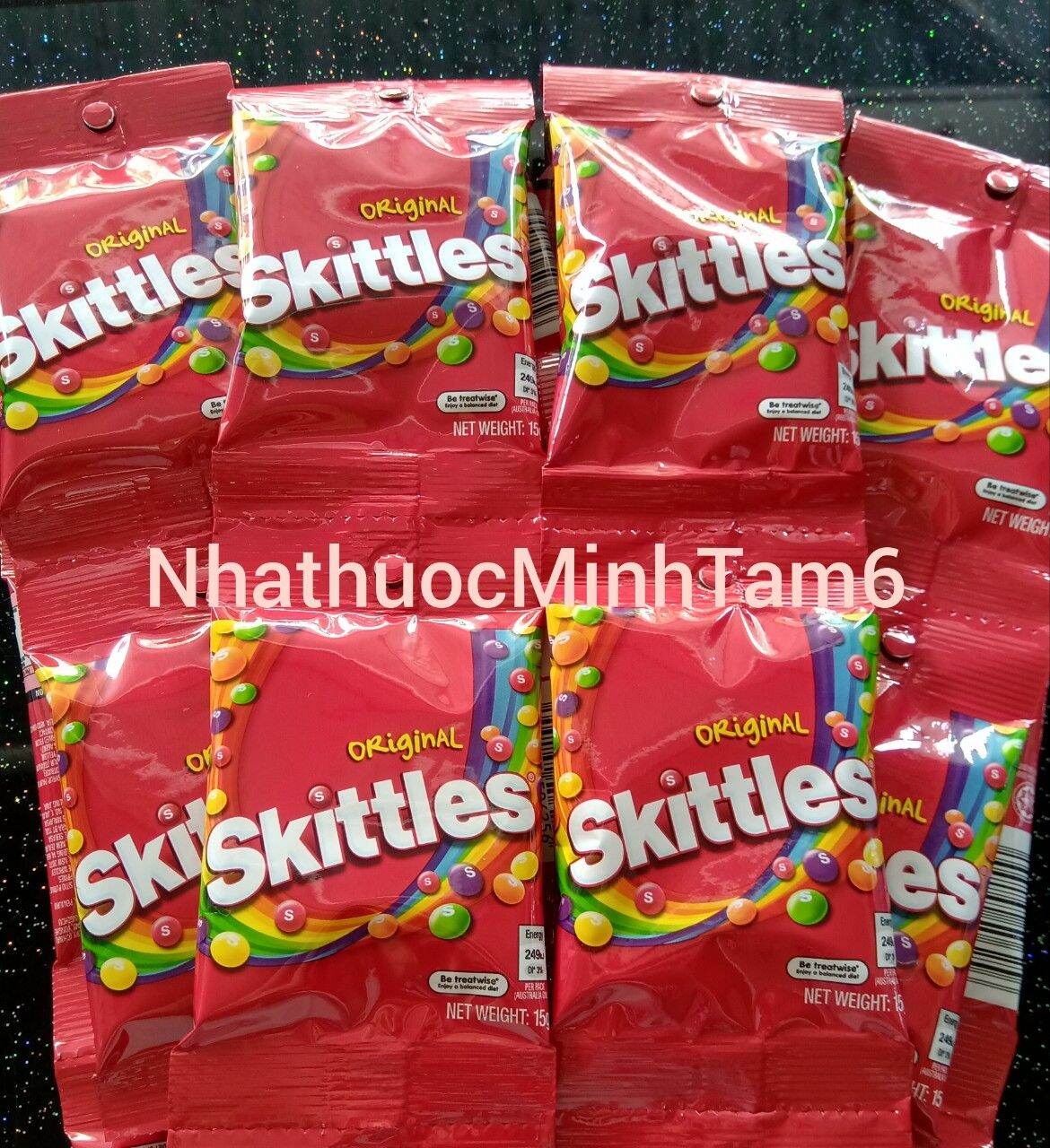 Skittles Original - Kẹo Hương Trái Cây 15g  Dây 10 gói