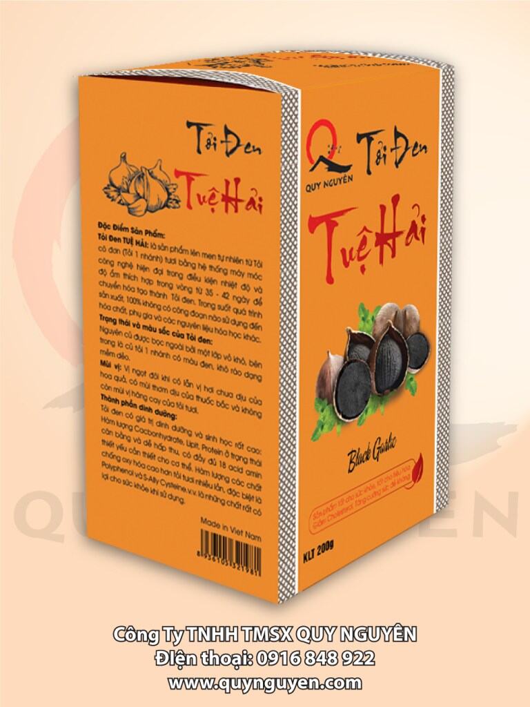 Tỏi đen cô đơn quy nguyên hộp 220g