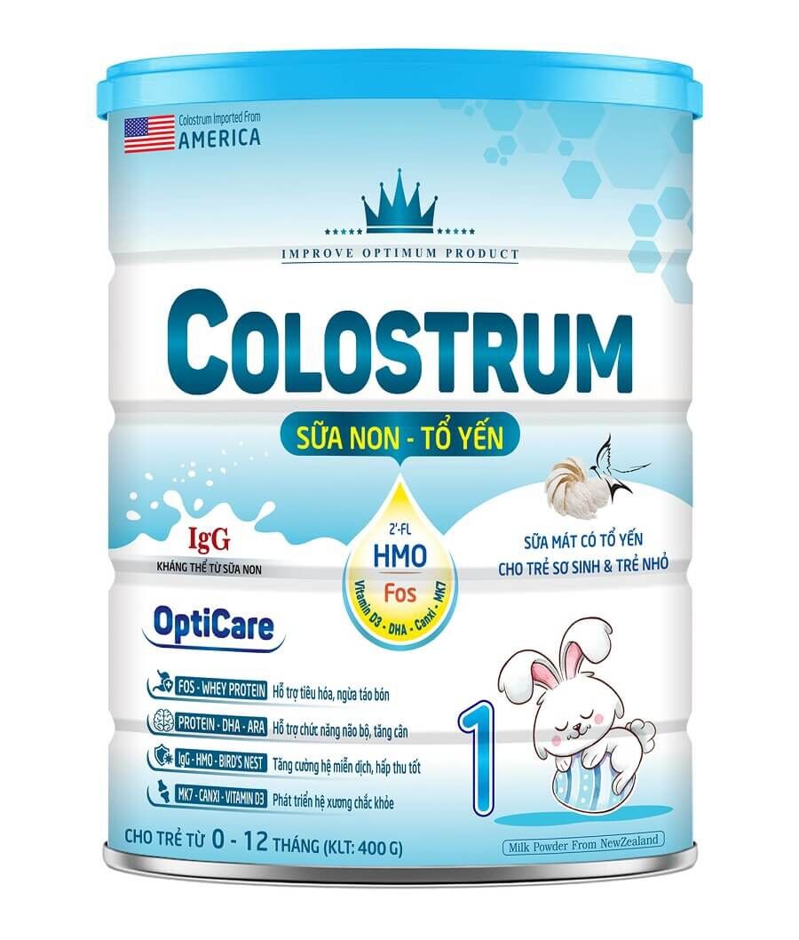(Date 2026) Tặng ĐỒ CHƠI xịn xò - Sữa bột colostrum opticare số 1, số 3 800g- sữa non & tổ yến.