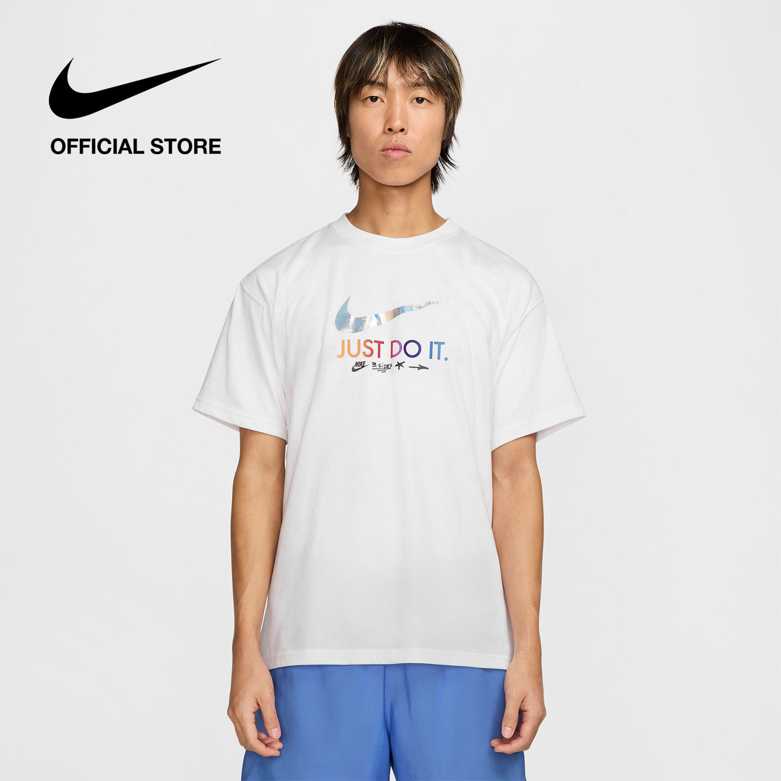 Áo thun nam Nike Mens Sportswear Max90 Off-Court Mixtape T-Shirt - White
