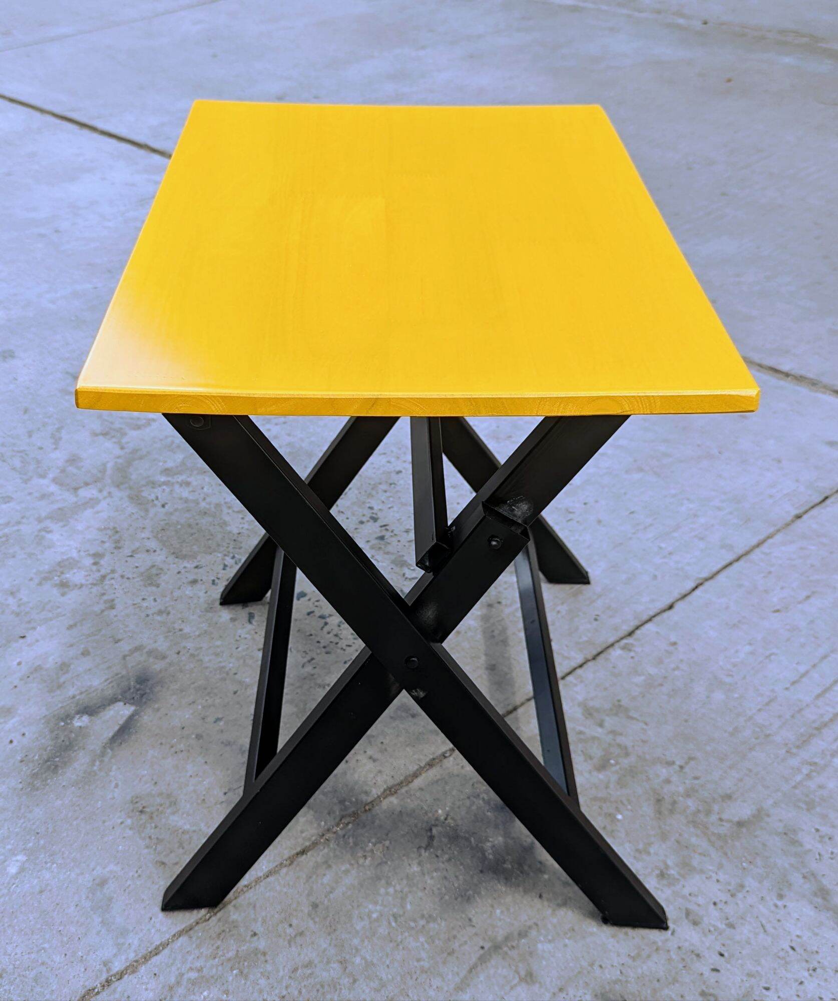 BÀN XẾP GỖ CAO SU CHÂN VUÔNG ( 40*60*52cm )