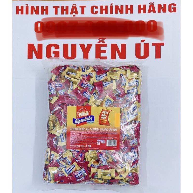 Kẹo alpenliebe gói lớn 2kg (nặng 2.2kg)