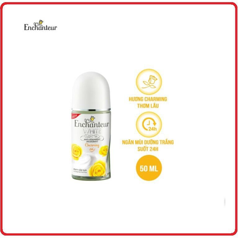 LĂN khử mùi Trắng Da Enchanteur WHITE 50ml