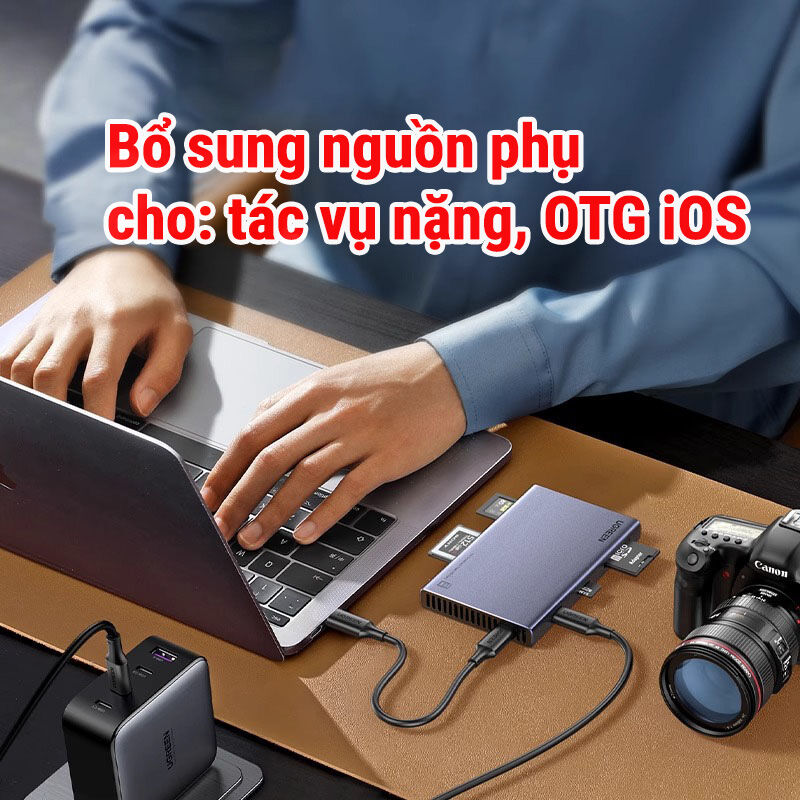 Ugreen 4 in 1 CFexpress A+B+SD+TF MicroSD Đầu đọc thẻ nhớ tốc độ cao USB3.2 Card reader all in one