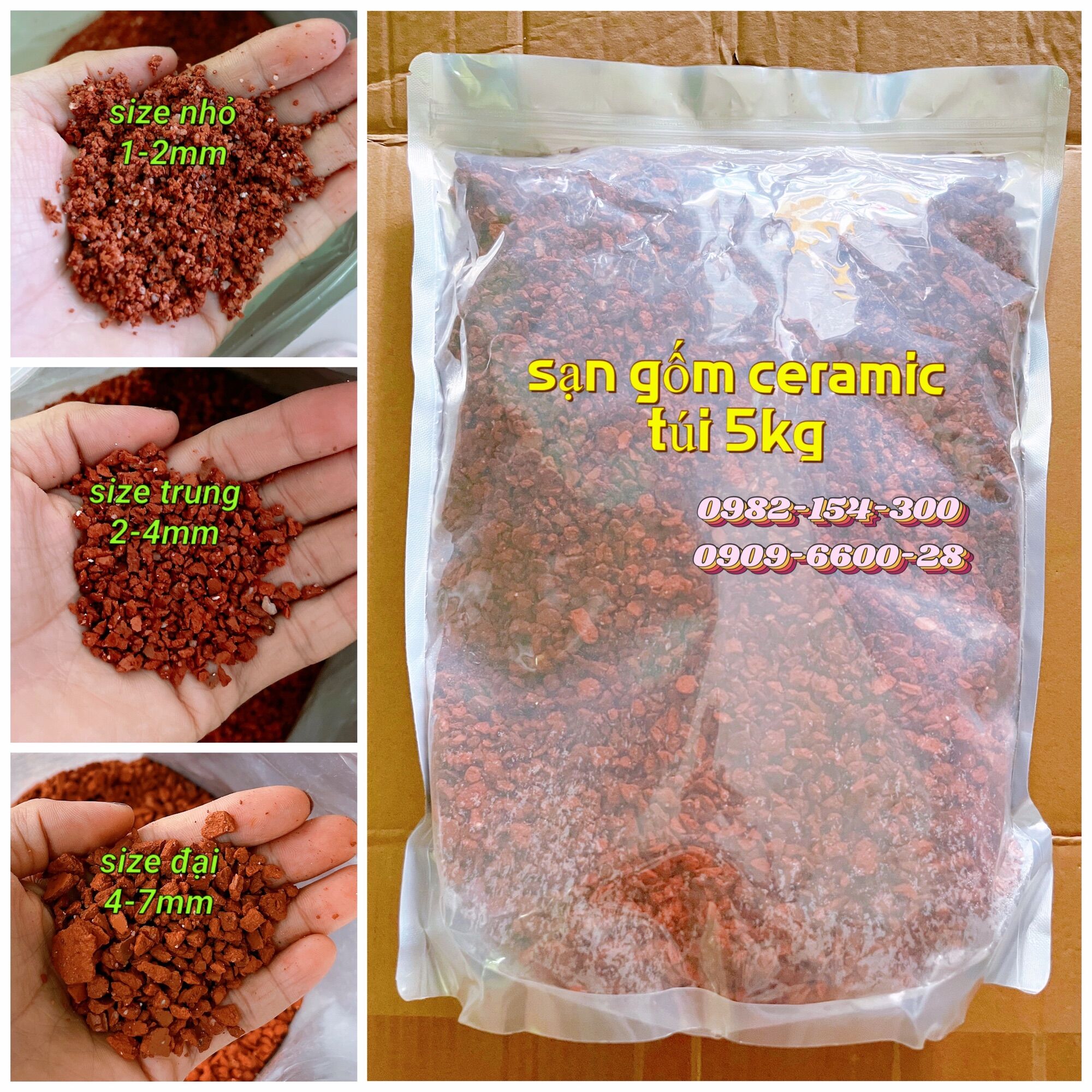 Sạn Gốm Ceramic Soil _ Nền gốm trãi nền hồ cá thủy sinh