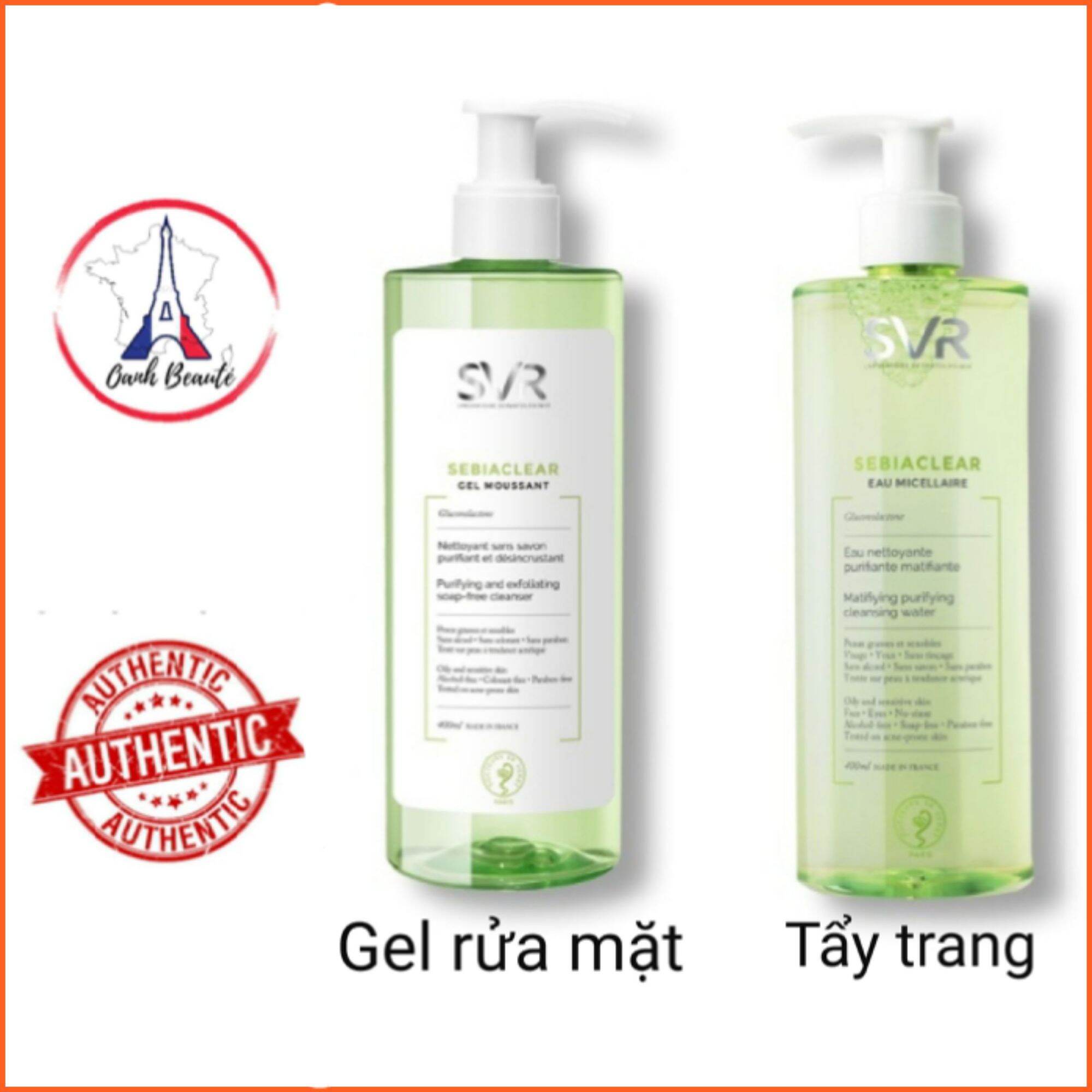 Gel Rửa Mặt Và Tẩy Trang Cho Da Dầu Svr