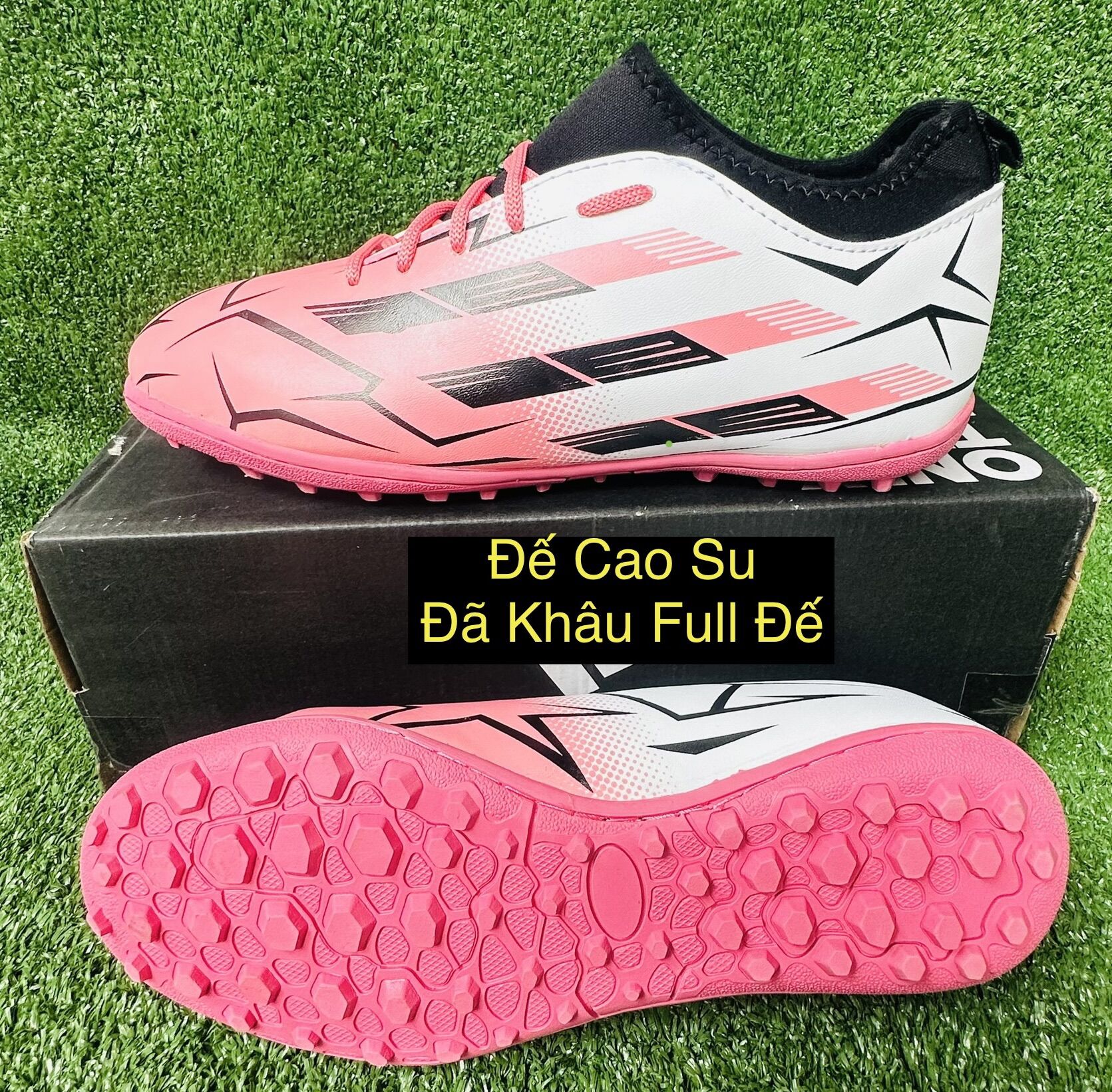 [HCM]Giày đá bóng giày đá banh sân cỏ nhân tạo  siêu bền