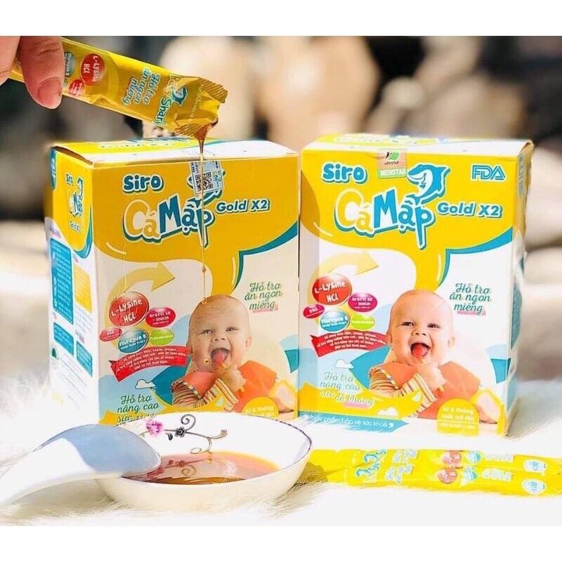 Siro Cá Mập gold X2 bao hàng chính hãng cty 100%