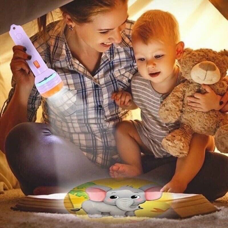 Đèn pin chiếu 80 hình ảnh cho bé