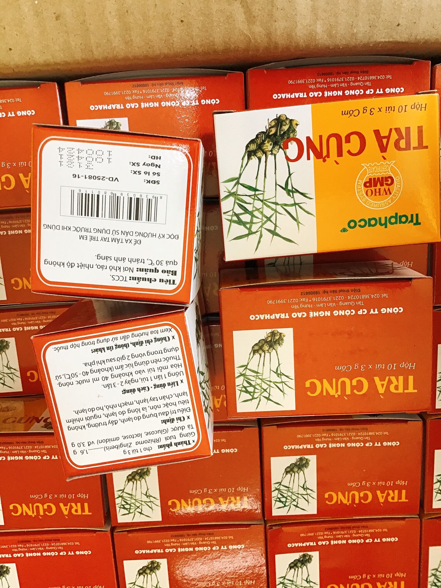 Trà gừng TPC hộp 10 gói