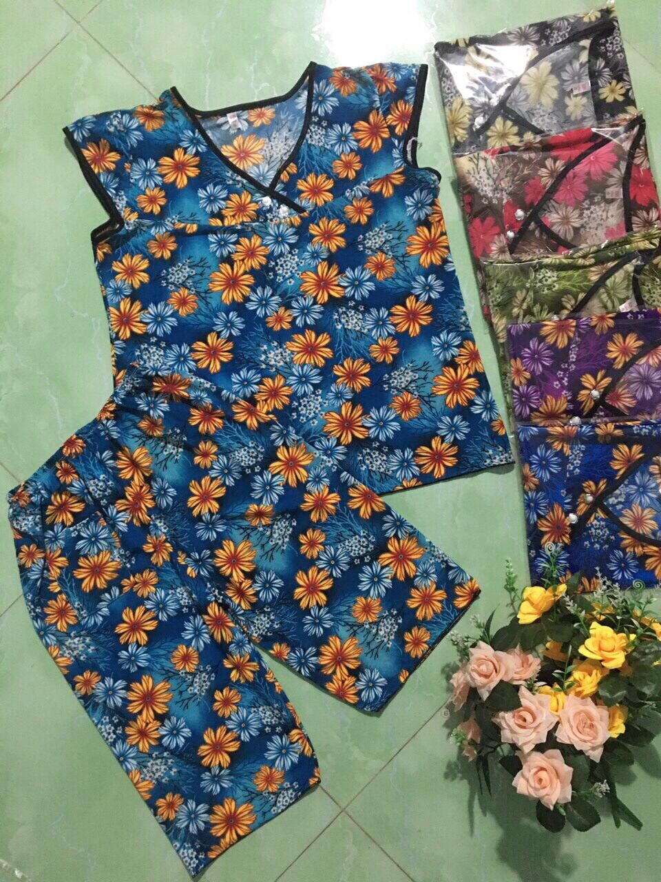 [HCM]Bộ trung niên thun lạnh lửng size 45-65kg ( khách cao 1m năm tám trở lên dùm shop nhé)