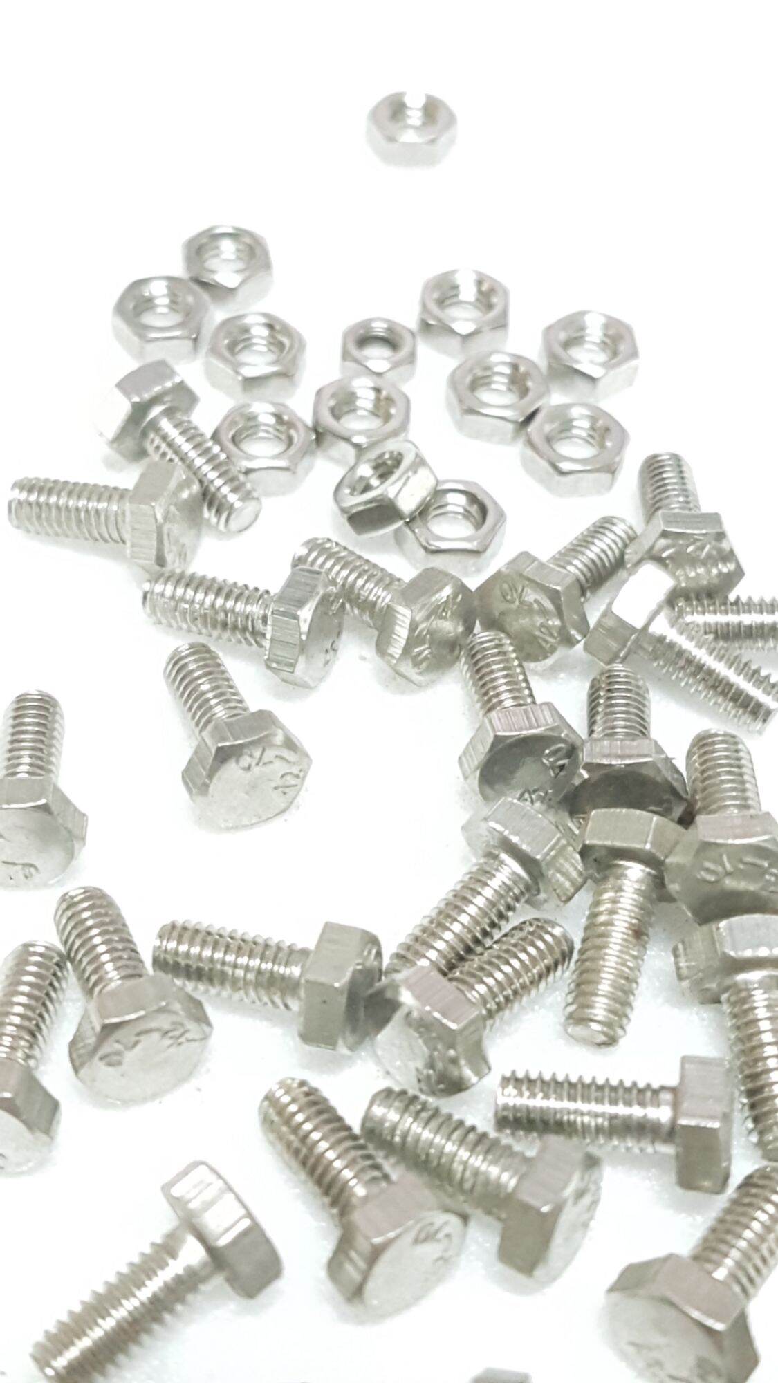 Bulon inox 6ly có tán. 10 bộ.....