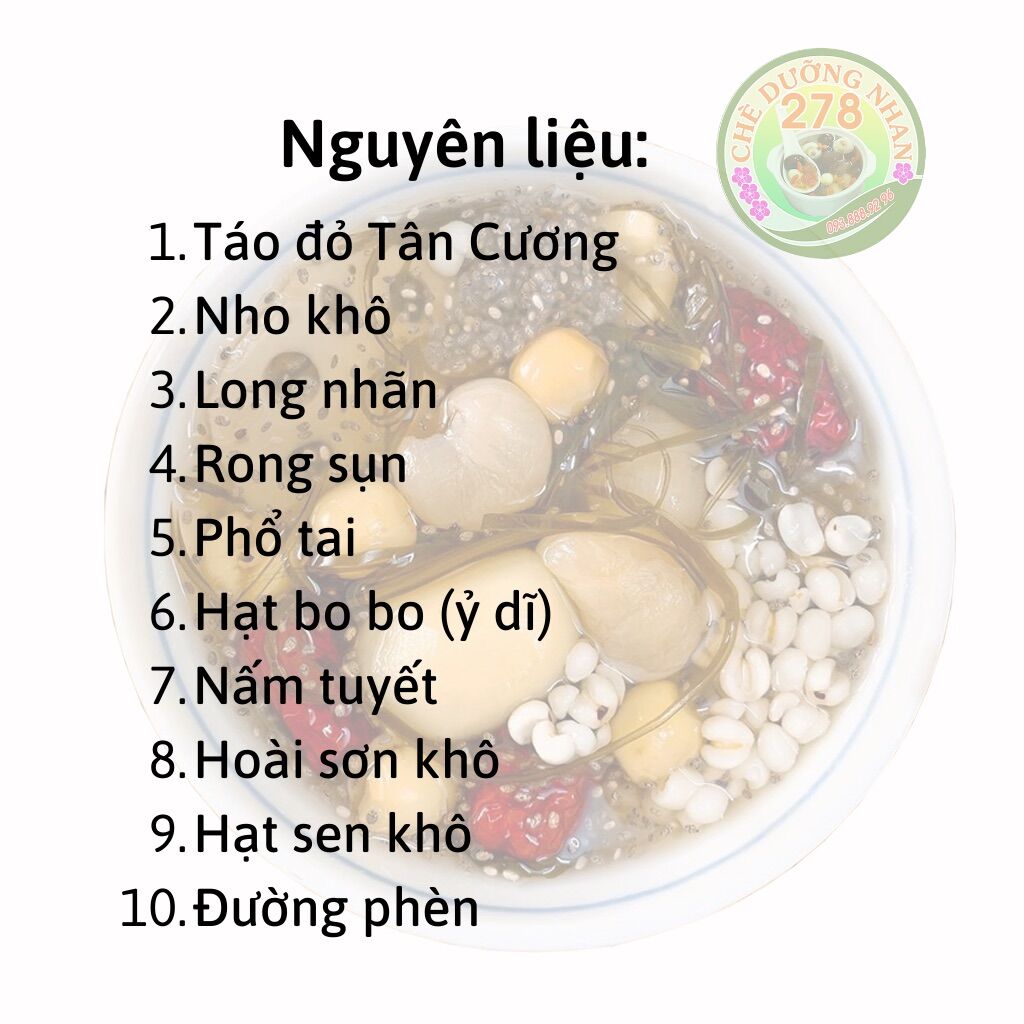 [HCM]Set Nguyên Liệu Chè Sâm Bổ Lượng