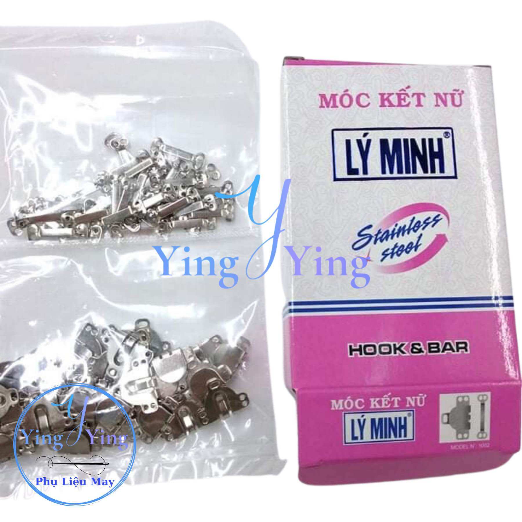 May vá - móc kết quần tây nữ - móc kết nữ lý minh có 2 màu trắng đen