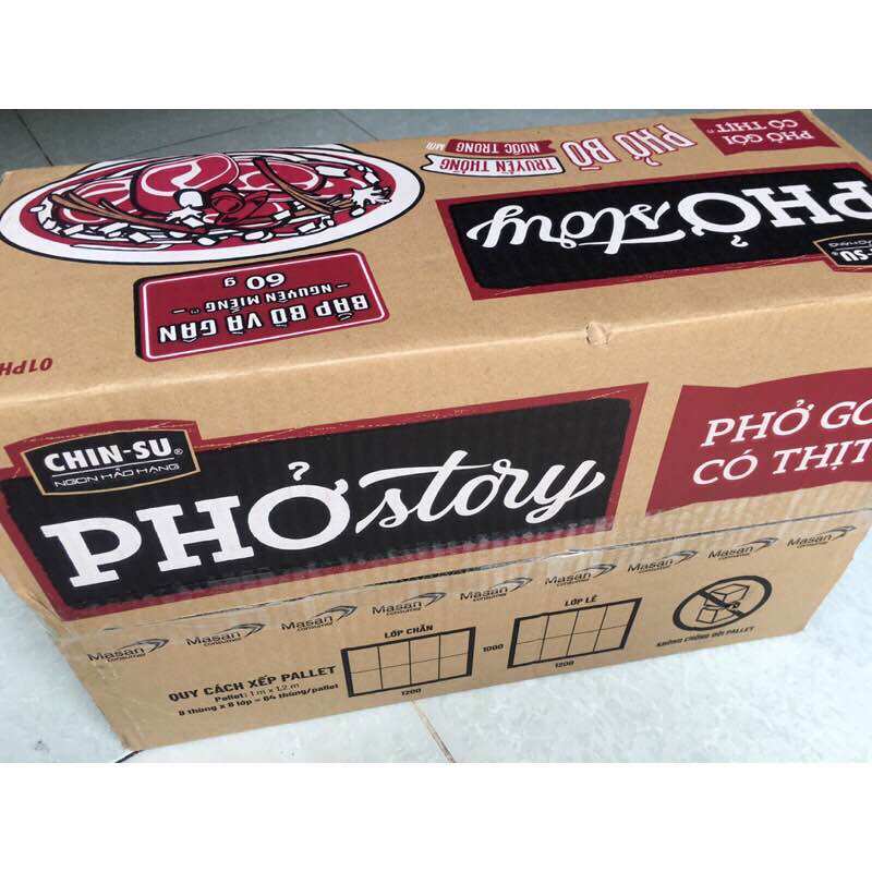 Phở Bò Story Chinsu Hộp 131G (Có Thịt Thật) Phở Thìn