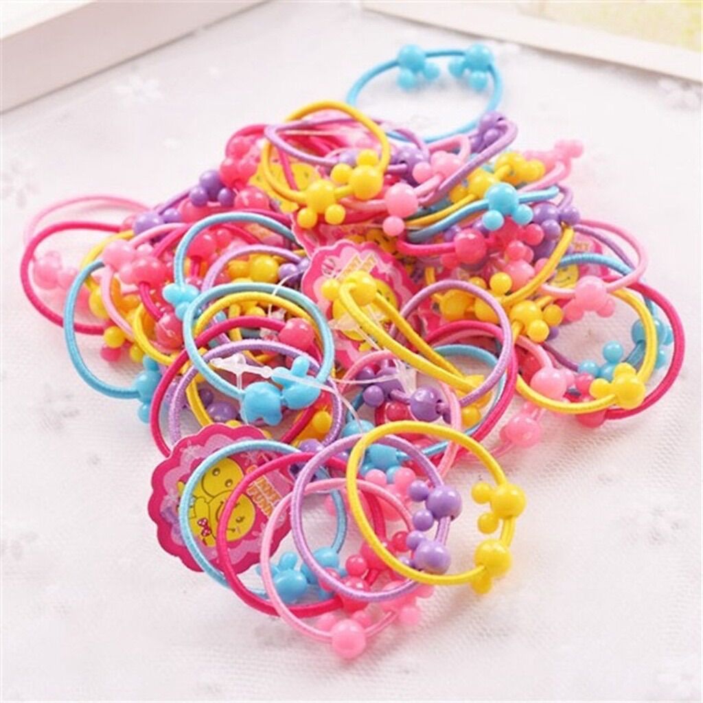 Set 50 Dây Buộc Tóc Cho Bé