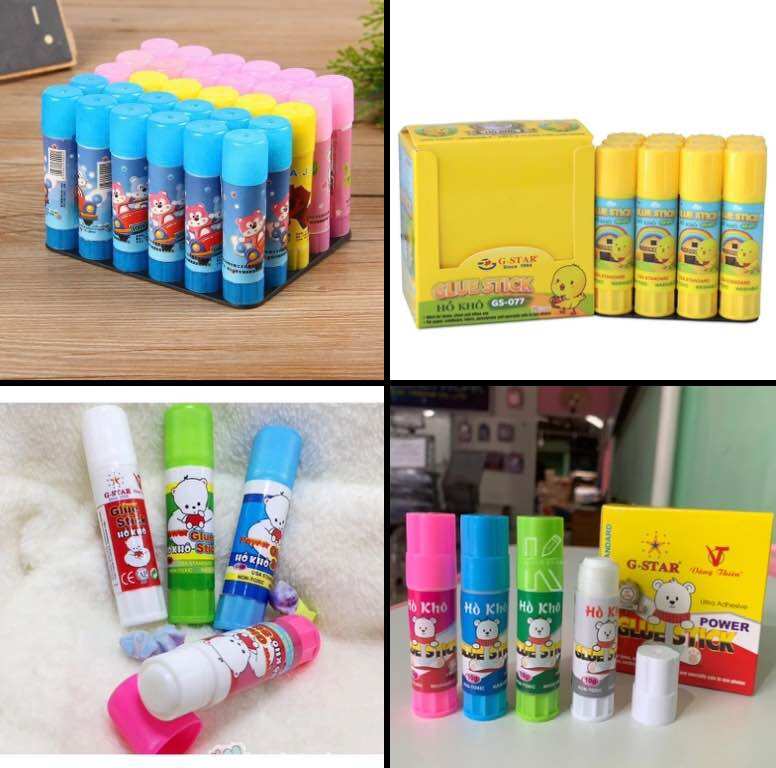 🪭🪭 Set 3 Chai Hồ Khô/ Keo Dán Khô/ Hồ Dán Giấy/ Hồ Dán Thủ Công, Chất Lượng Tốt, Bám Dính
