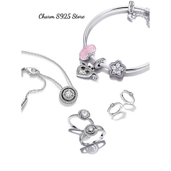 BÔNG TAI MẶT TRÒN ĐÍNH ĐÁ TRẮNG BẠC 925