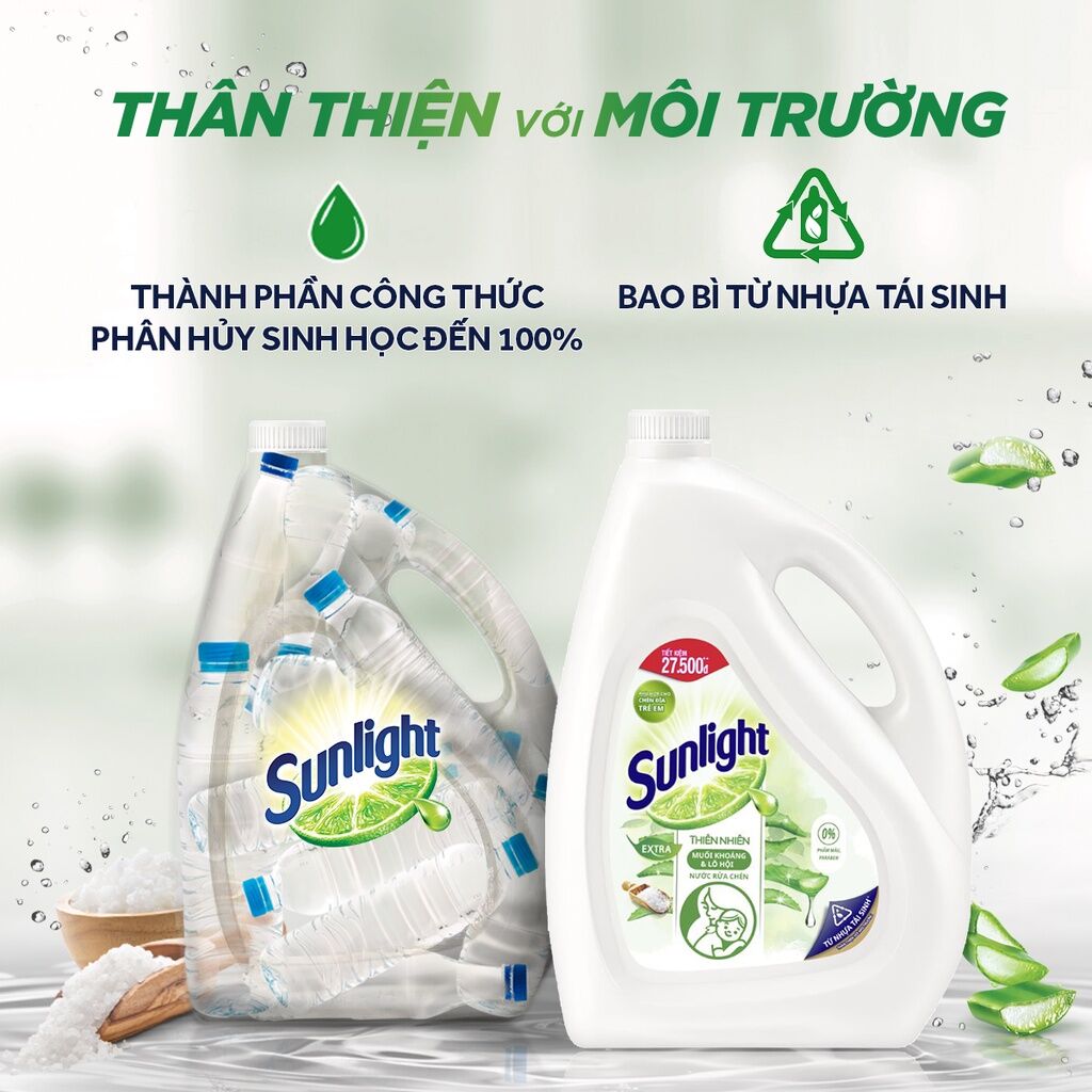 Nước rửa chén sunlight trắng 3.6kg. 
