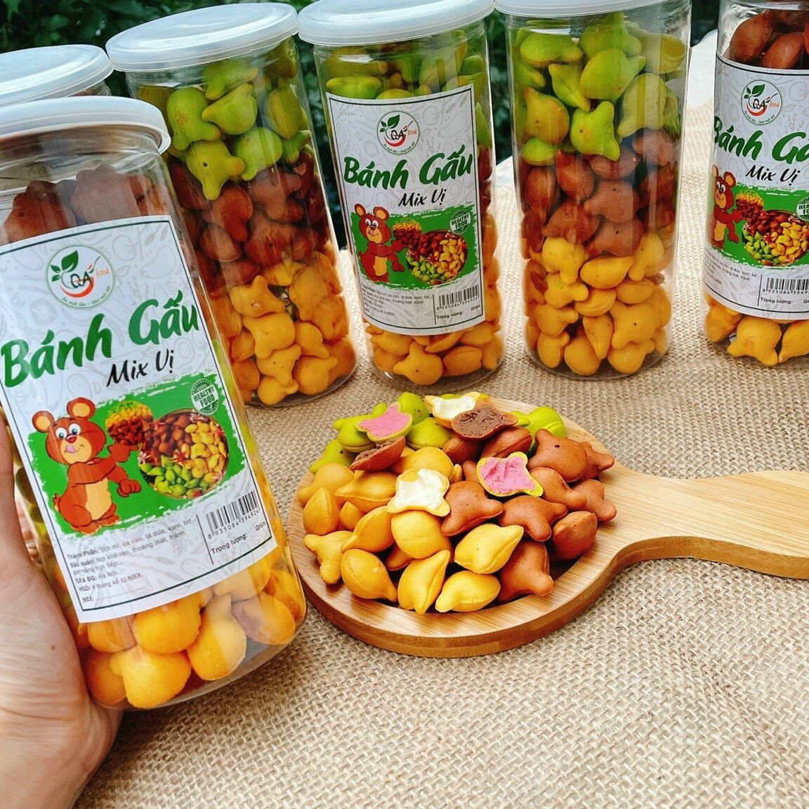 Bánh Gấu mix vị Hũ Pet 420g