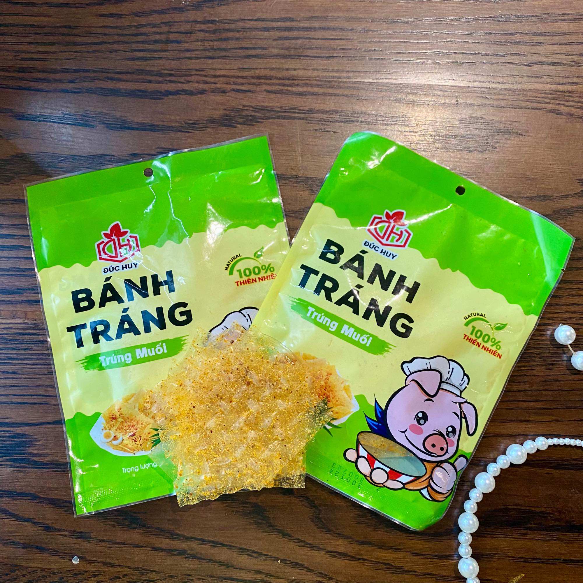 Bánh tráng trộn trứng muối đức huy