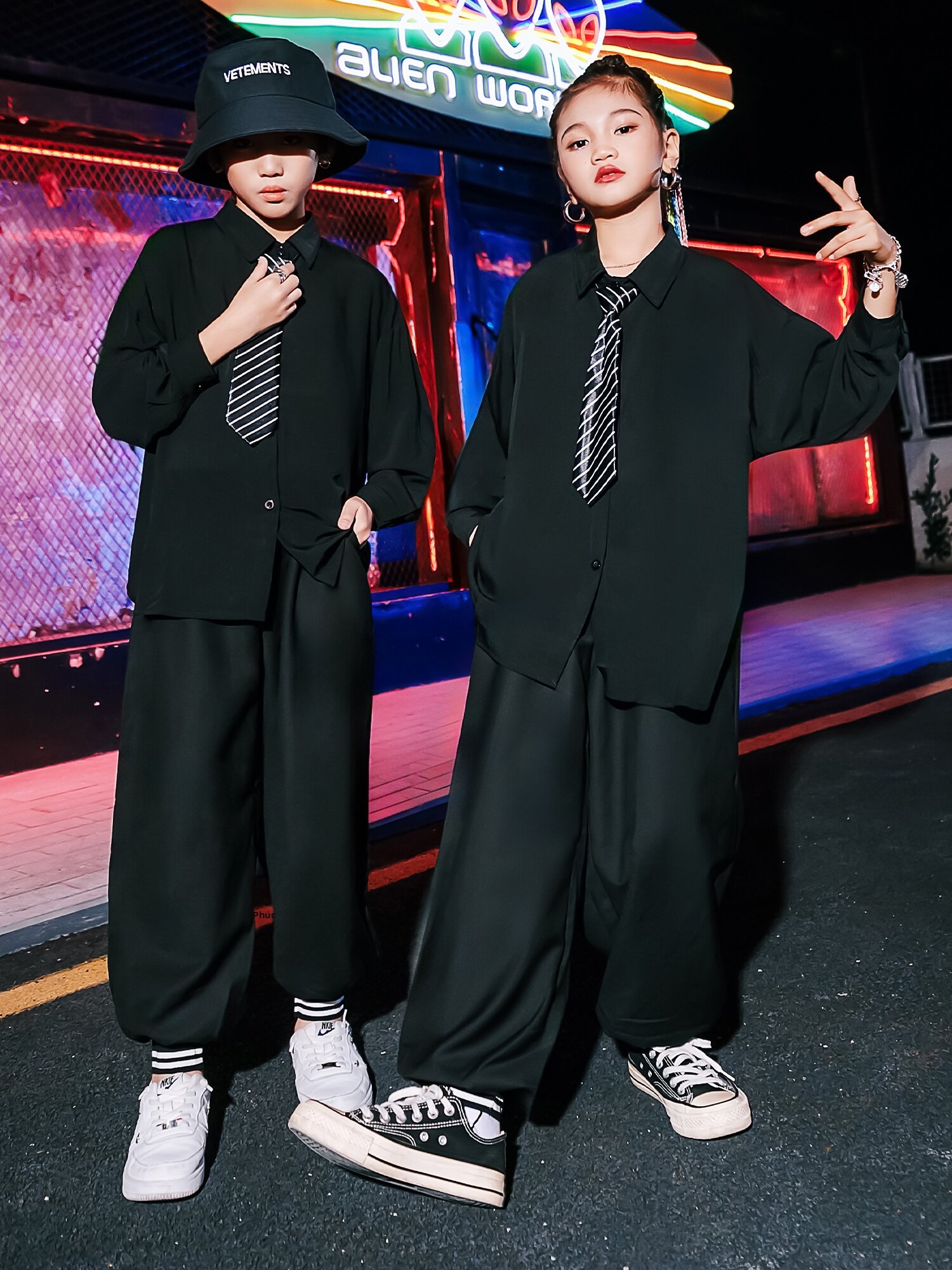 [Gasvr | New Spring Children's Black Shirt Dance Performance Outfit,Gasvr | New Spring Children's Black Shirt Dance Performance Outfit,] Giá 319,000 Đồng*Miễn phí vận chuyển