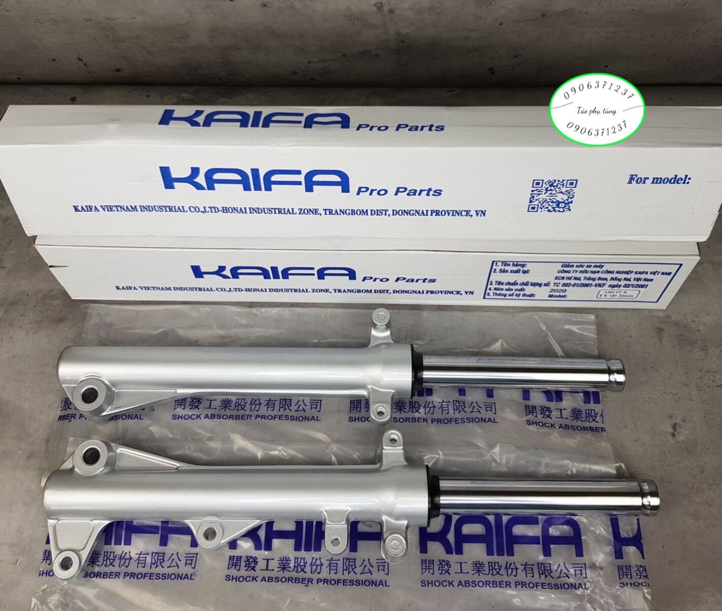 Cặp phuộc trước xe air blade 2013 đến 2020 hiệu kaifa