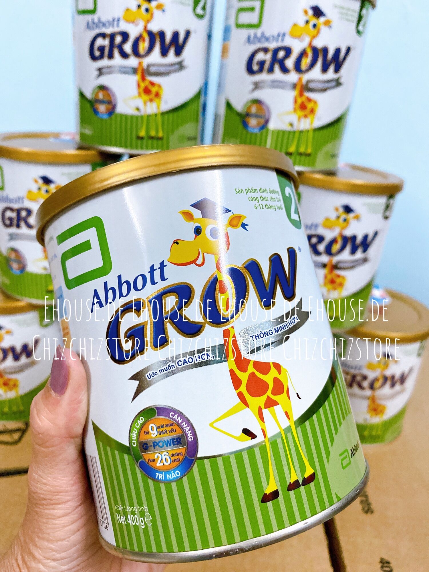 Sữa bột abbott grow 2 - 400gram - từ 6-12tháng - date 2023