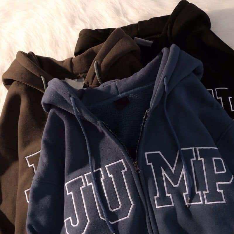 Áo khoác,áo khoác JUMP form rộng mũ 2 lớp unisex