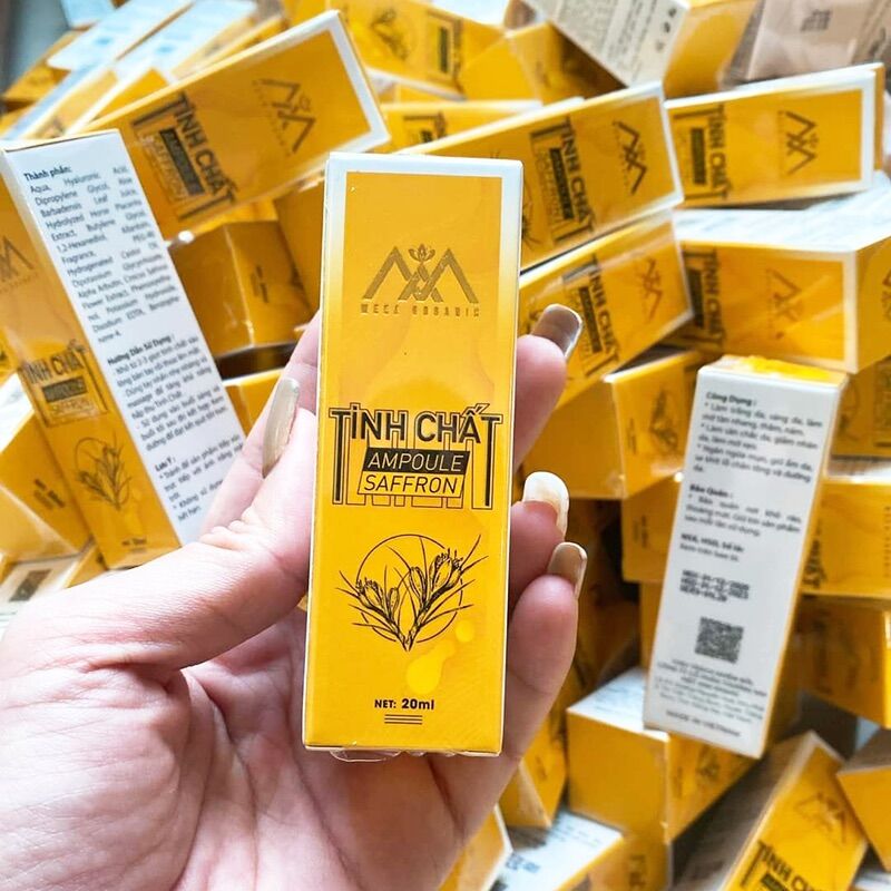 Tinh chất dưỡng da dna Cá Hồi Ampoule Saffron - MeeA Organic