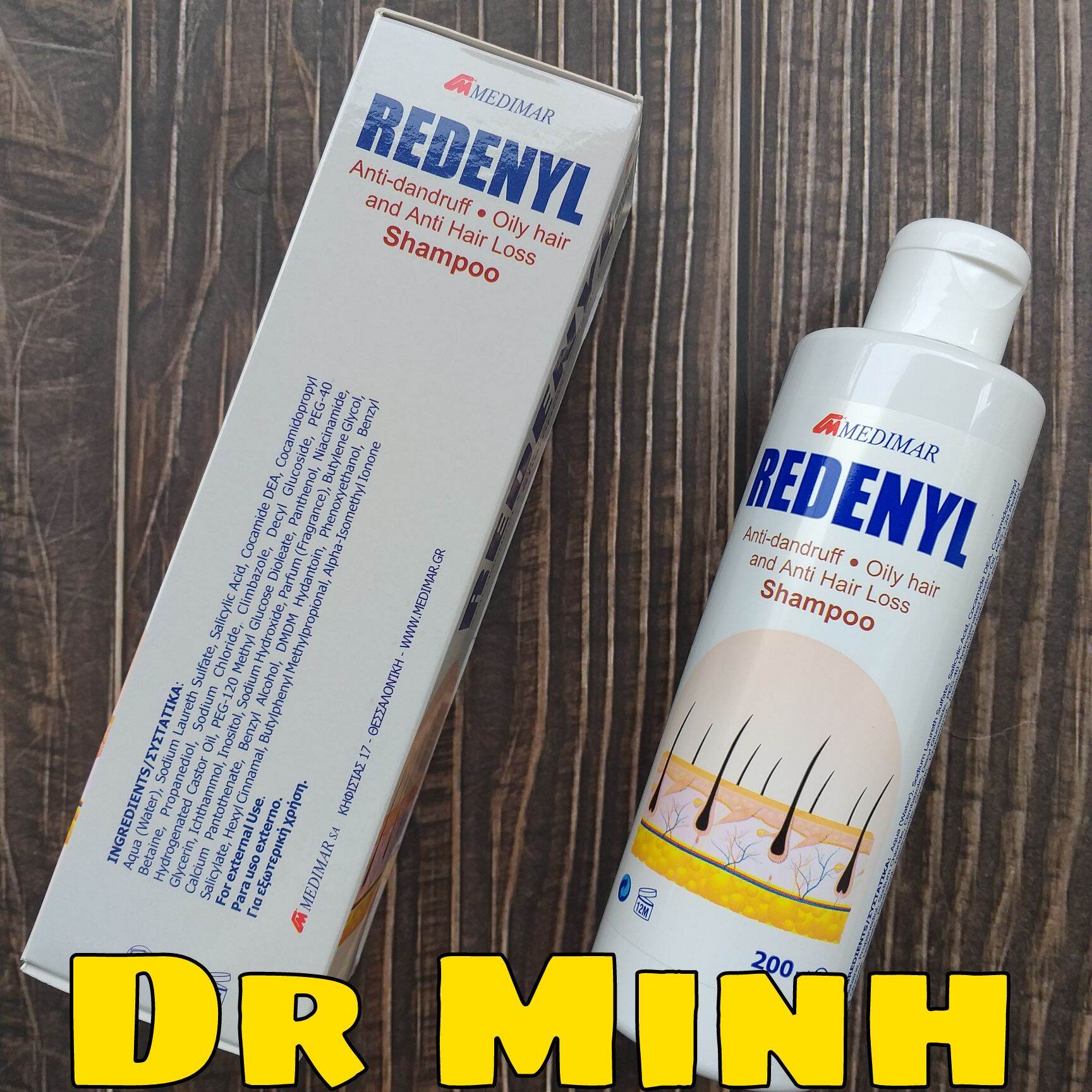 Dầu gội Redenyl 200ml giúp kích thích mọc tóc