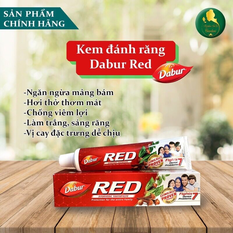 Kem đánh răng red dabur trắng răng, ngăn ngừa mảng bám 100g