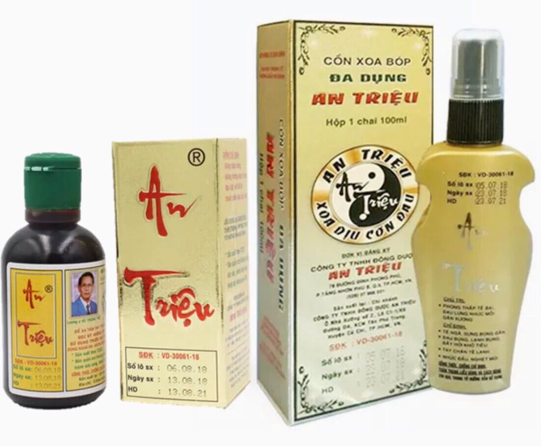 Cồn xoa bóp An Triệu