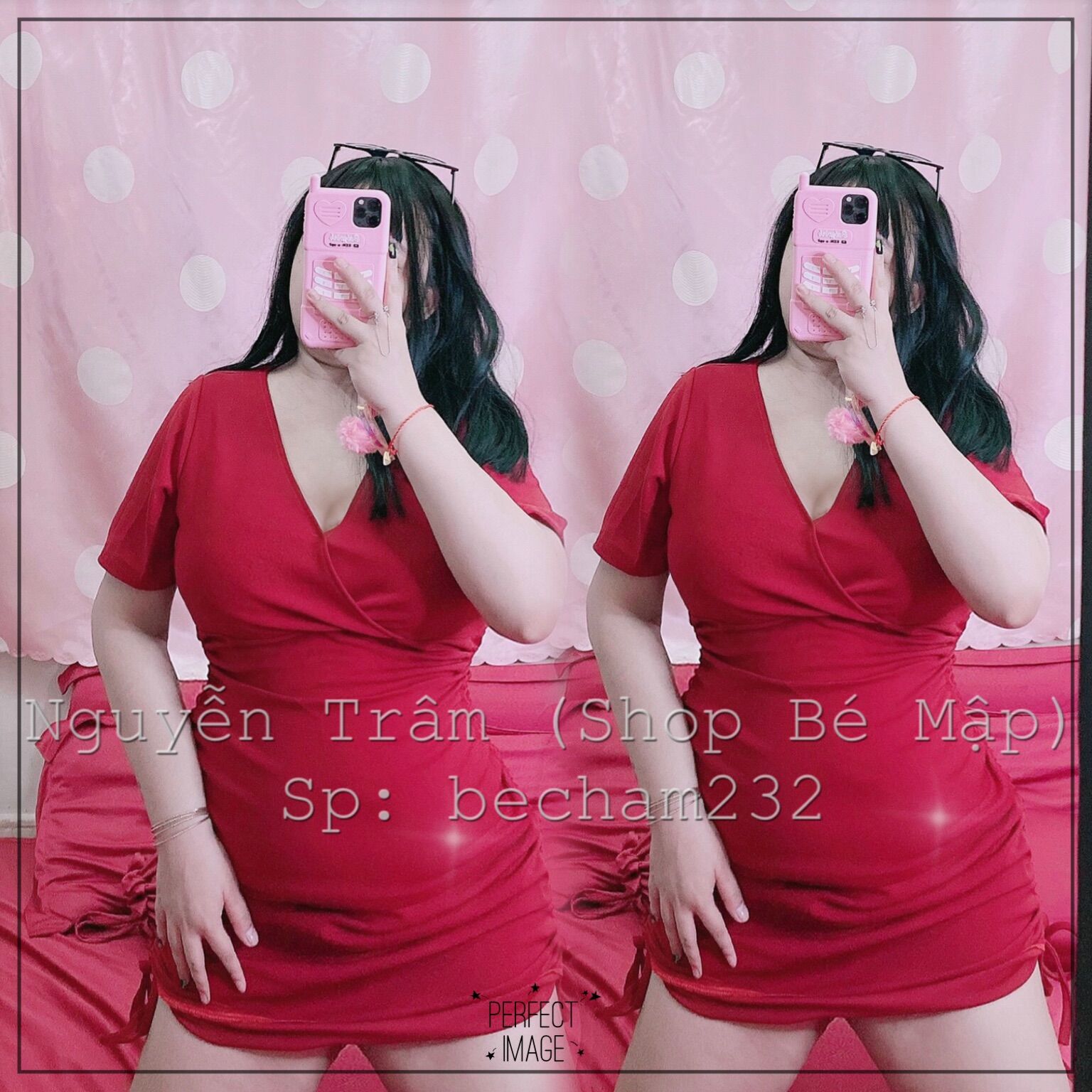 Đầm Body Đắp Chéo Rút Dây BigSize 65-85Kg [Hình Thật Chính Chủ]