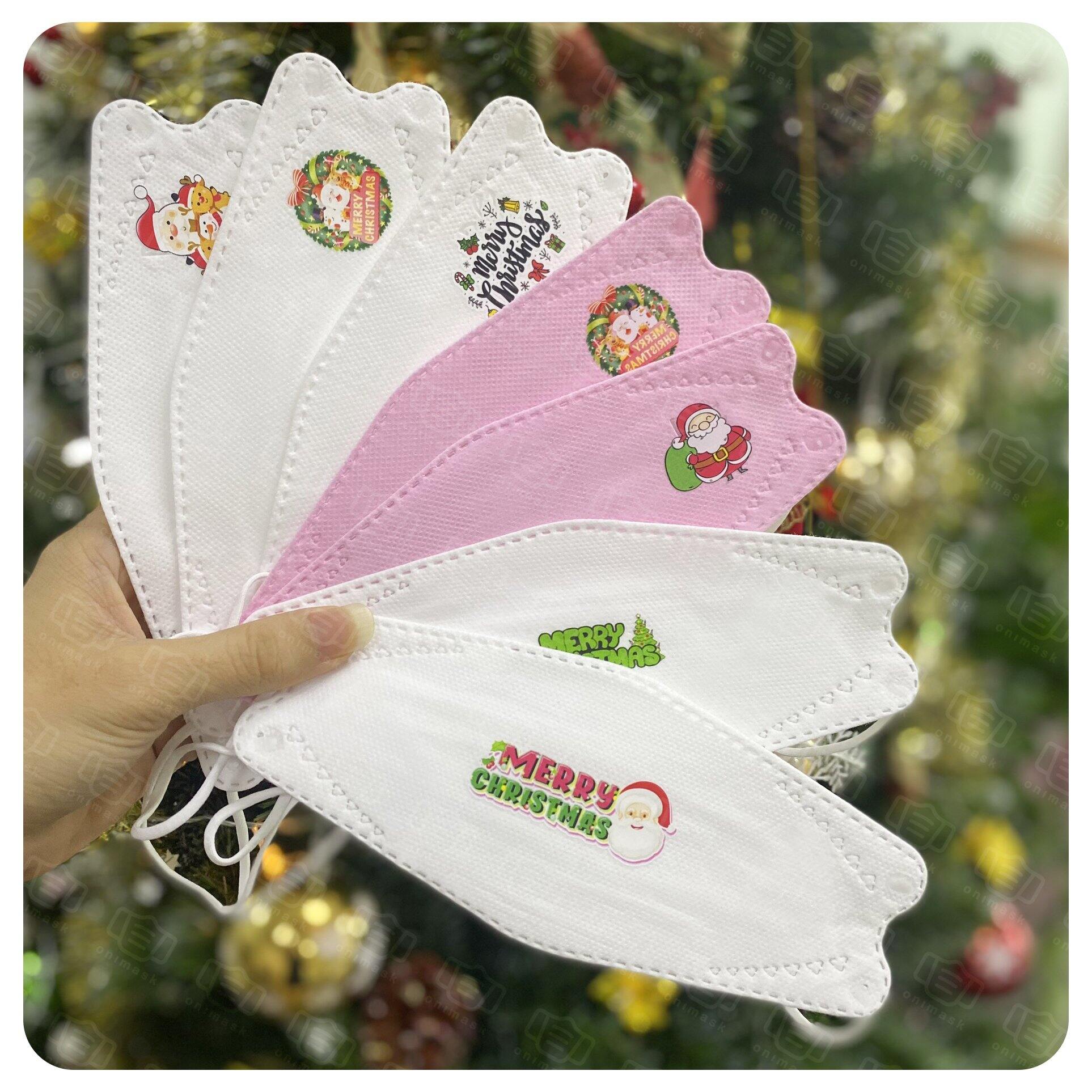 Khẩu trang Giáng sinh 2023 Merry Christmas (10 cái)