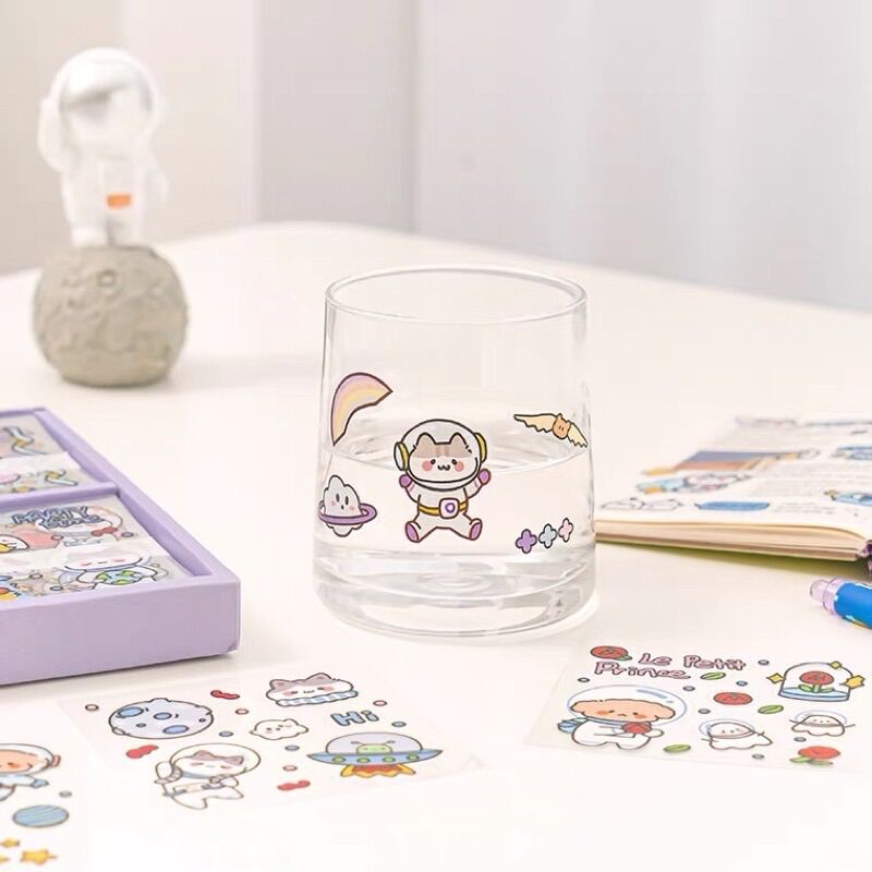 Sticker hộp 100 tấm cute CuteCute Planet