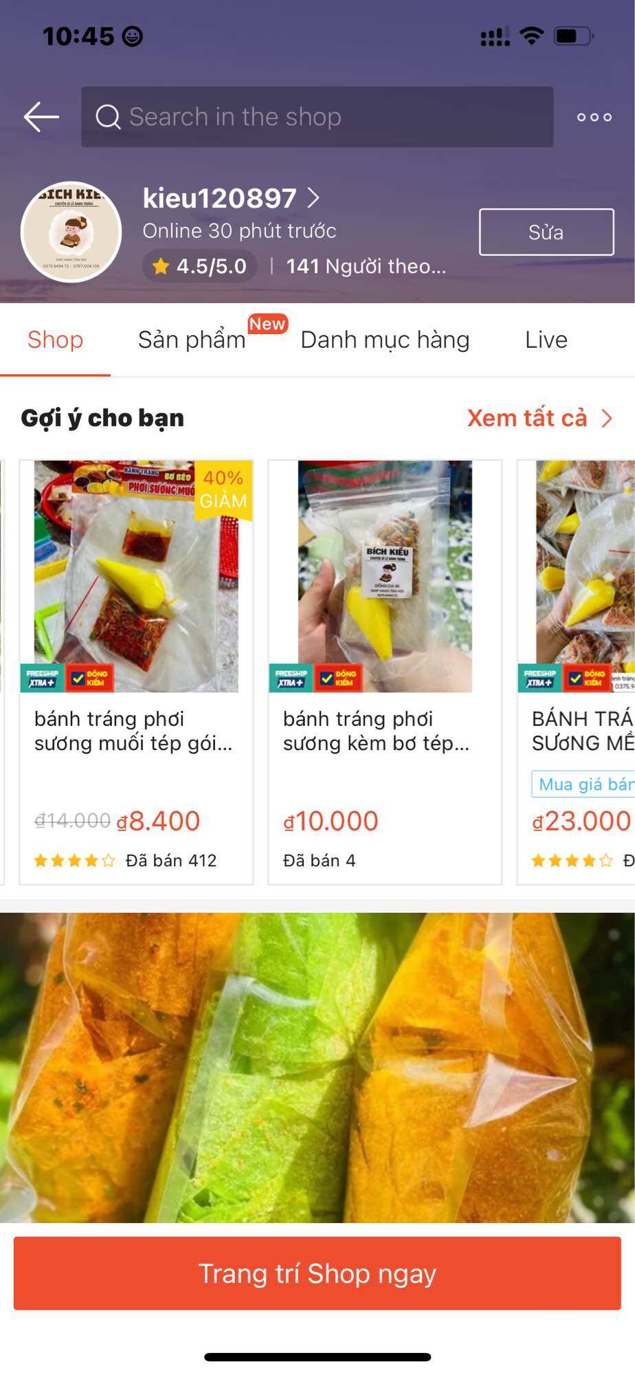 Combo bánh tráng phơi sương 600g