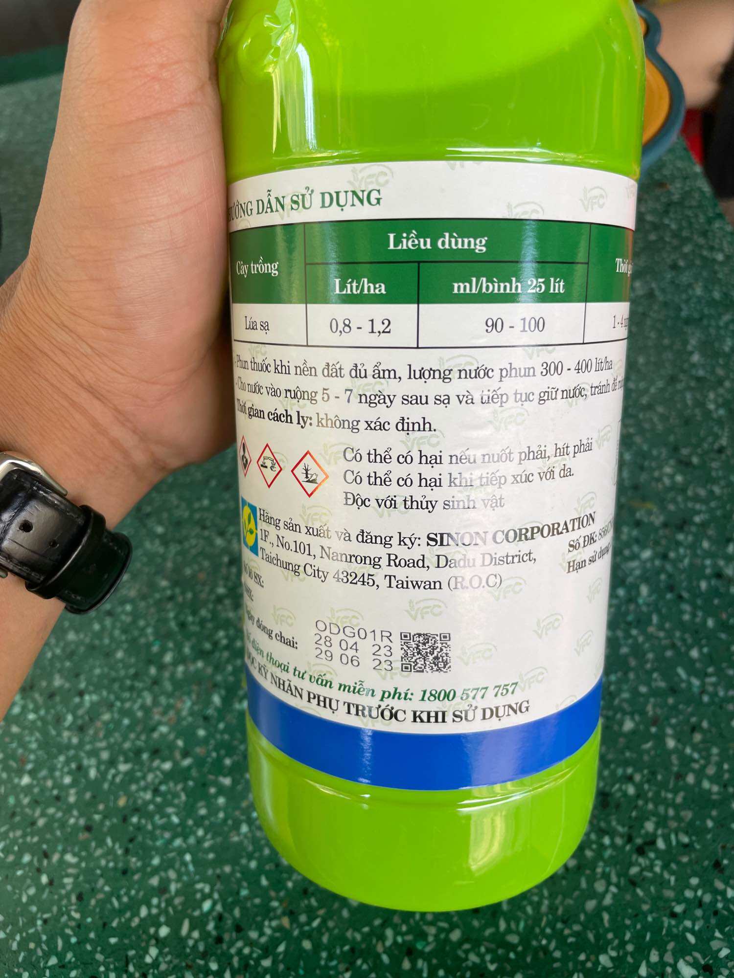 Thuốc trừ cỏ lúa michelle 62ec (1lít)